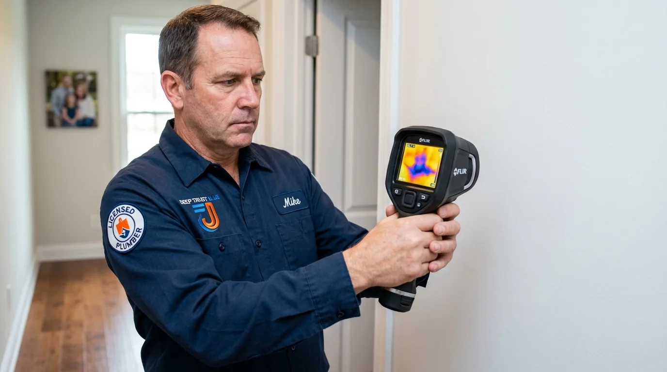 Thermal imaging leak detection by Johns Plumbing LLC in Dakota City